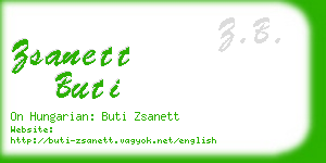 zsanett buti business card